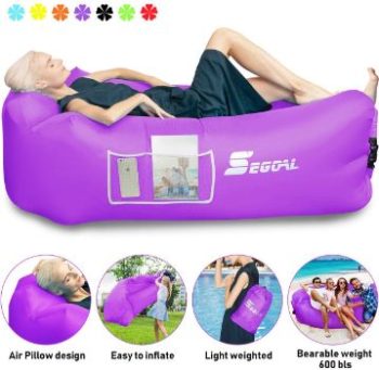 6. SEGOAL Inflatable Lounger Air Sofa Beach Bed