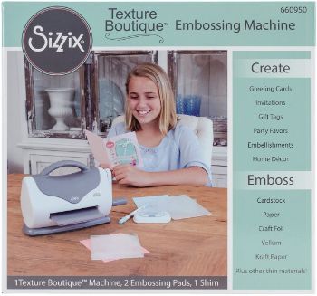 6. Sizzix 660950 Texture Boutique Embossing Machine