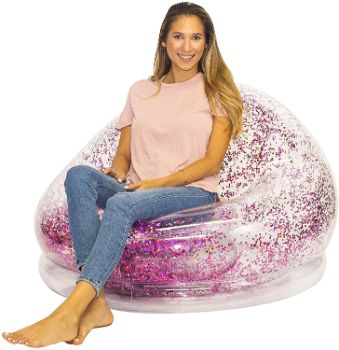 8. Air Candy Inflatable Beanless CityChairs (Pink)