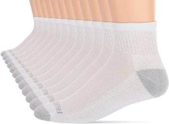 #9. Fruiat of the Loom Men's Ankle Socks [12 pack]