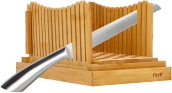 3. Flurff Foldable Bamboo Bread Slicer