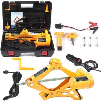 4. All-in-one Automatic 12V Scissor Lift Jack Set