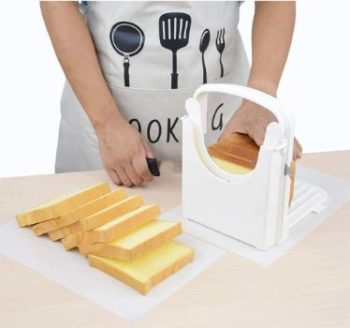 7. Aobrill Foldable Bread Slicer (White)