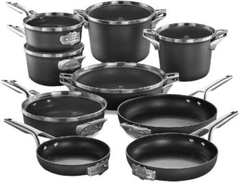 4. Calphalon Premier Nonstick Pots and Pans, 15 Pieces