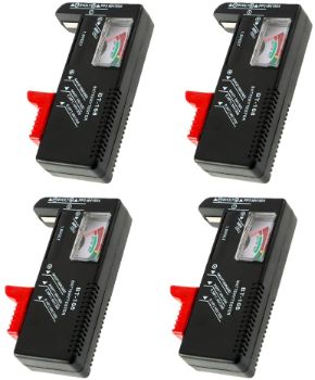 5. 4 Pack Battery Tester, Universal Battery Checker