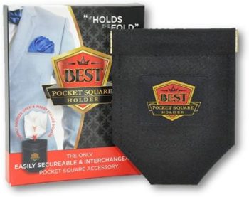 10. Best Pocket Square Holder, Black