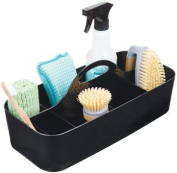 6. mDesign Plastic Storage Organizer Caddy Tote