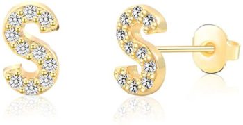 8. Tarsus Hypoallergenic Initial Studs Earrings