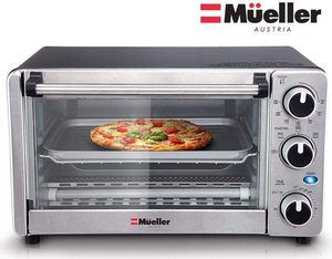 #2. Mueller Austria Toaster Oven 4 Slice, Multi-function