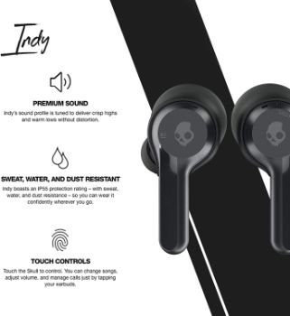 #9. Skullcandy Indy True Wireless in-Ear Earbud 