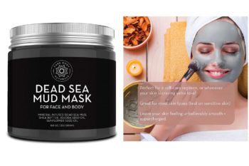 Pure Body Naturals Beauty Dead Sea Mud Mask for Facial Treatment