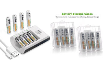 2. EBL AA AAA Rechargeable Battery Individual Rapid Charger