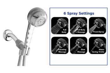 Waterpik SM-653CG Original Shower Massage Hand Held Shower Head