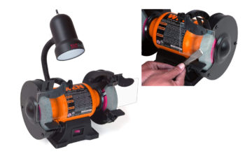 9. WEN’s 4276 Bench Grinder with Flexible Work Light