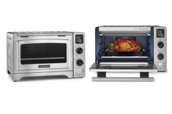 1. KitchenAid KCO273SS 12″ Convection Bake Digital Countertop Oven – Stainless Stee