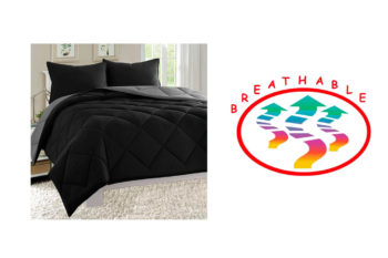 3. Elegant Comfort ® All Season Light Weight Down Alternative Reversible 3-Piece Comforter Set