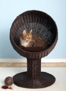 4. Kitty Ball Rattan Cat Bed