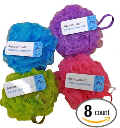 Aquasentials Mesh Pouf Bath Sponge - Bath Sponges