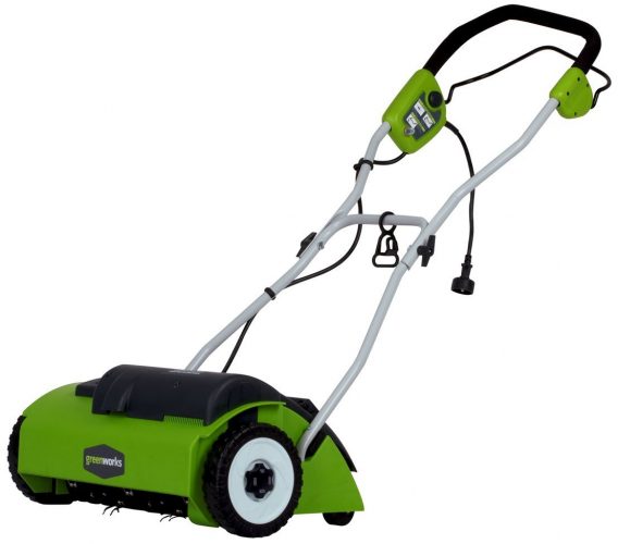 Greenworks 14-Inch 10 Amp Corded Dethatcher 27022