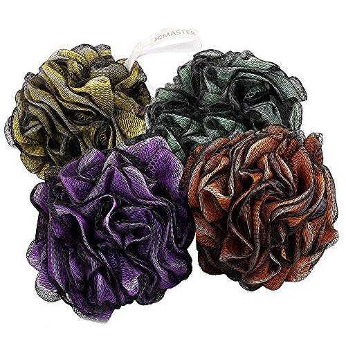 lchie large, shower scrunchie men, shower poofs, lufa sponge - Bath Sponges