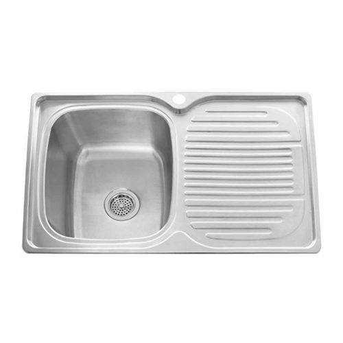 Naiture 32" Stainless Steel Rectangular Drop-In Prep Sink - Drainboard Sink