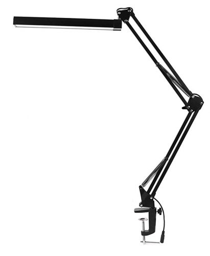 LED Desk Lamp with Clamp - KANARS Premium Aluminum Swing Arm - Led Desk Lamps