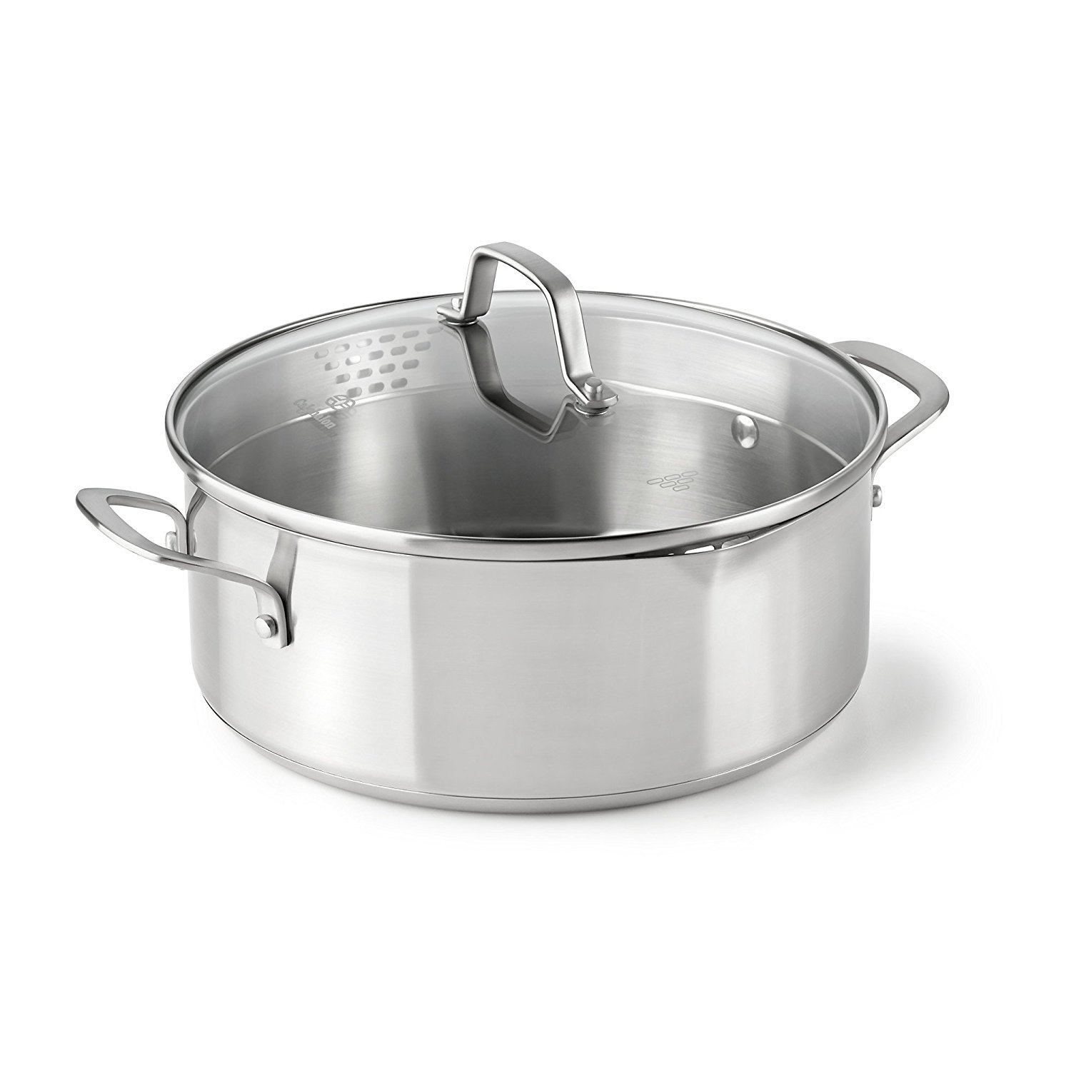  Calphalon Classic Stainless Steel Cookware, Dutch Oven, 5-quart - Stainless Steel Pot