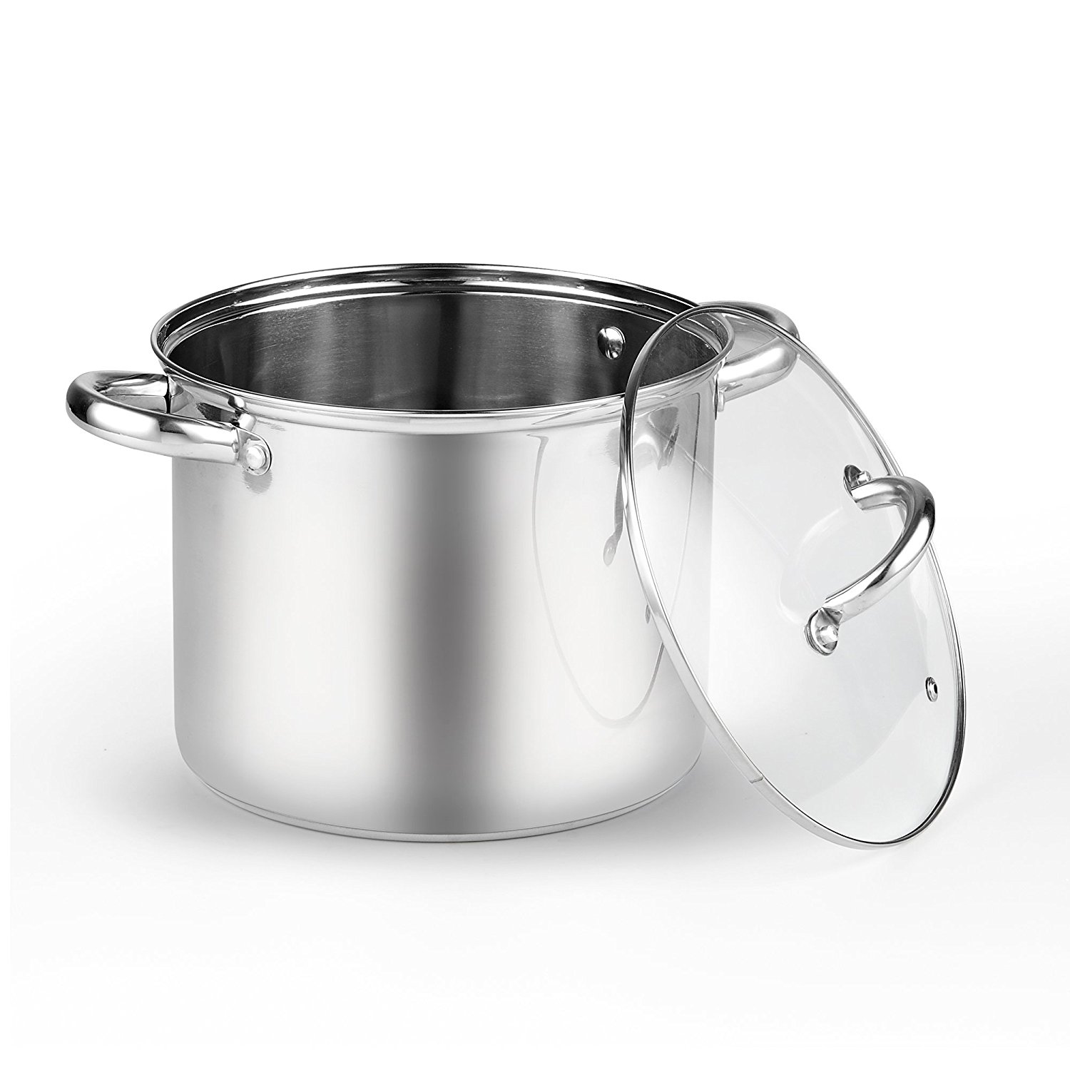 Cook N Home 2480 Stockpot with Lid, 6.5 quarts, Stainless Steel - Stainless Steel Pot