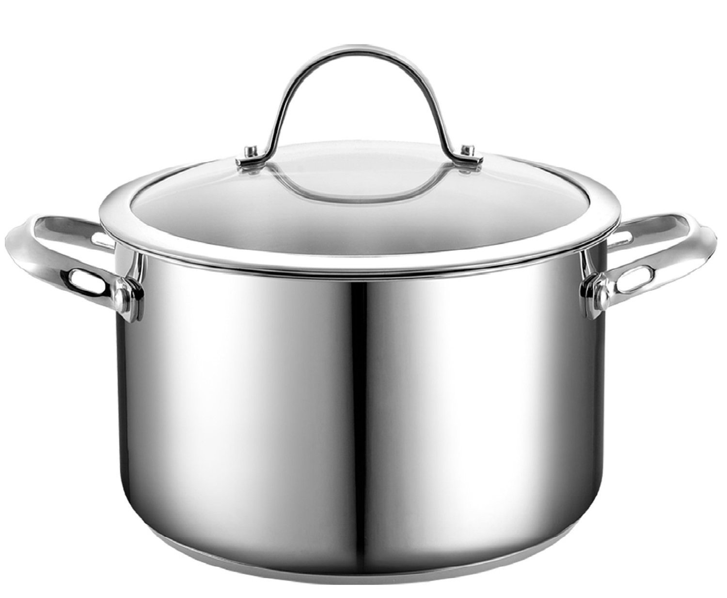 Cooks Standard Stainless Steel Stockpot with Cover, 6-Quart - Stainless Steel Pot