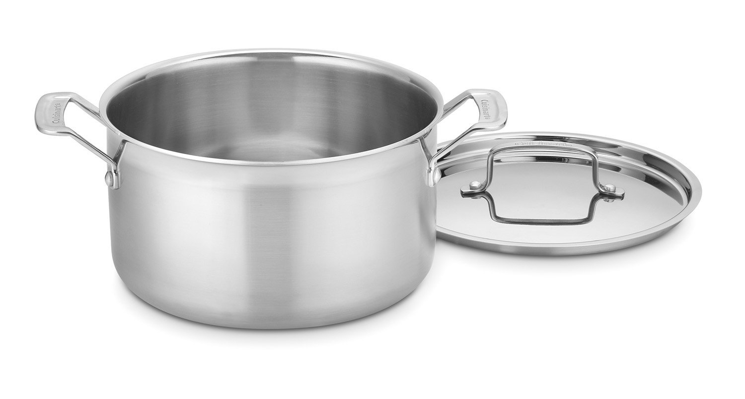 Cuisinart MCP44-24N MultiClad Pro Stainless 6-Quart Saucepot with Cover - Stainless Steel Pot