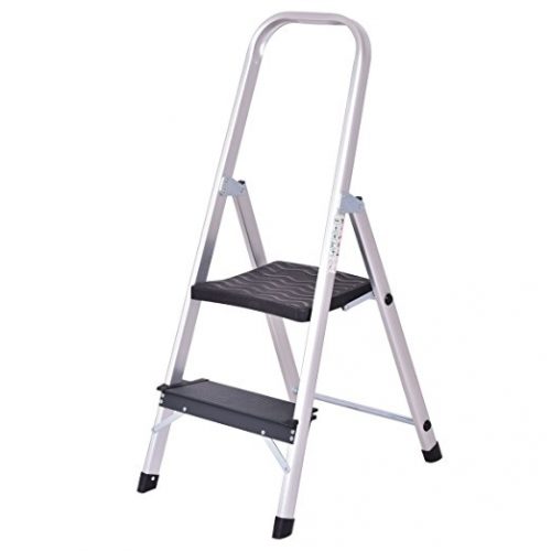 Giantex Aluminum 2 Step Ladder - 2 Step Ladders