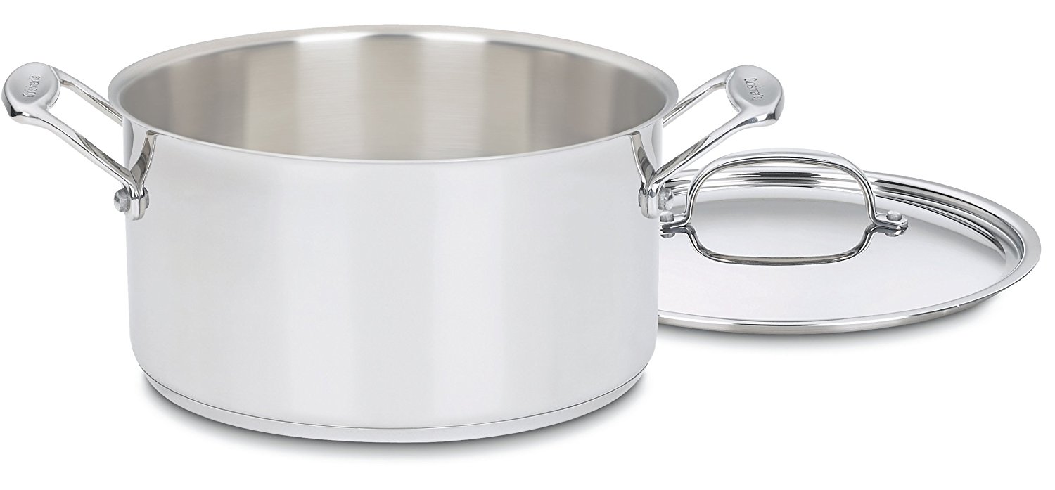 Cuisinart Chef's Classic Stainless Stockpot with Cover, 6-Quart - Stainless Steel Pot