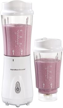 10. Hamilton Beach Shakes and Smoothies with BPA-Free Personal Blender,