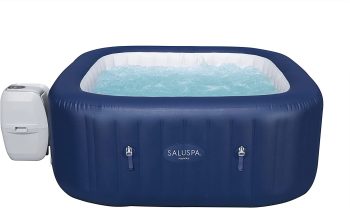 2. Bestway Hawaii AirJet Inflatable Hot Tub Spa | 71” x 71” x 26” Square Shape