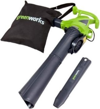 3. Greenworks 12 Amp 2-Speed (230 MPH / 375 CFM) Blower / Vacuum
