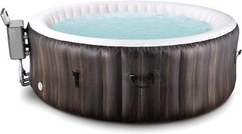 4. EVAJOY Inflatable Hot Tub, Portable Inflatable Hot Tub with Built-in LED