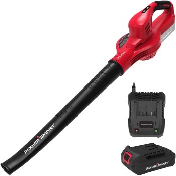 5. PowerSmart Cordless Leaf Blower with Battery and Charger