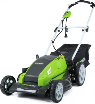 6. Greenworks 21-Inch 13 Amp Corded Lawn Mower