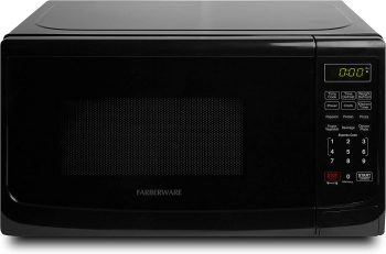 7. Farberware Compact Countertop Microwave Oven, 0.7 Cu. Ft. 700-Watt with LED Lighting