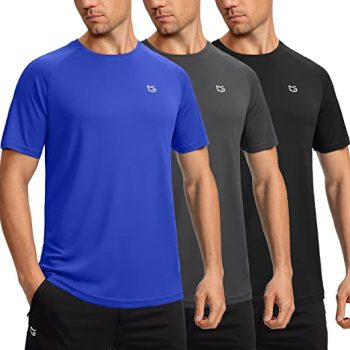 7. Men's Dry Fit Short Sleeve T-Shirt Crewneck Lightweight Tee Shirts for Men Workout Athletic Casual
