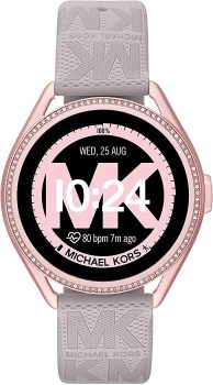 8. Michael Kors Women's MKGO Gen 5E 43mm Touchscreen Smartwatch with Fitness Tracker