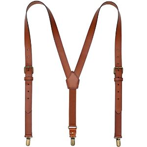6. Leather Suspenders For Men Y Back Design
