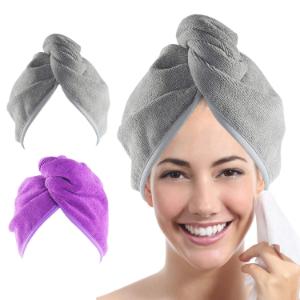 8. YoulerTex Microfiber Hair Towel Wrap for Women